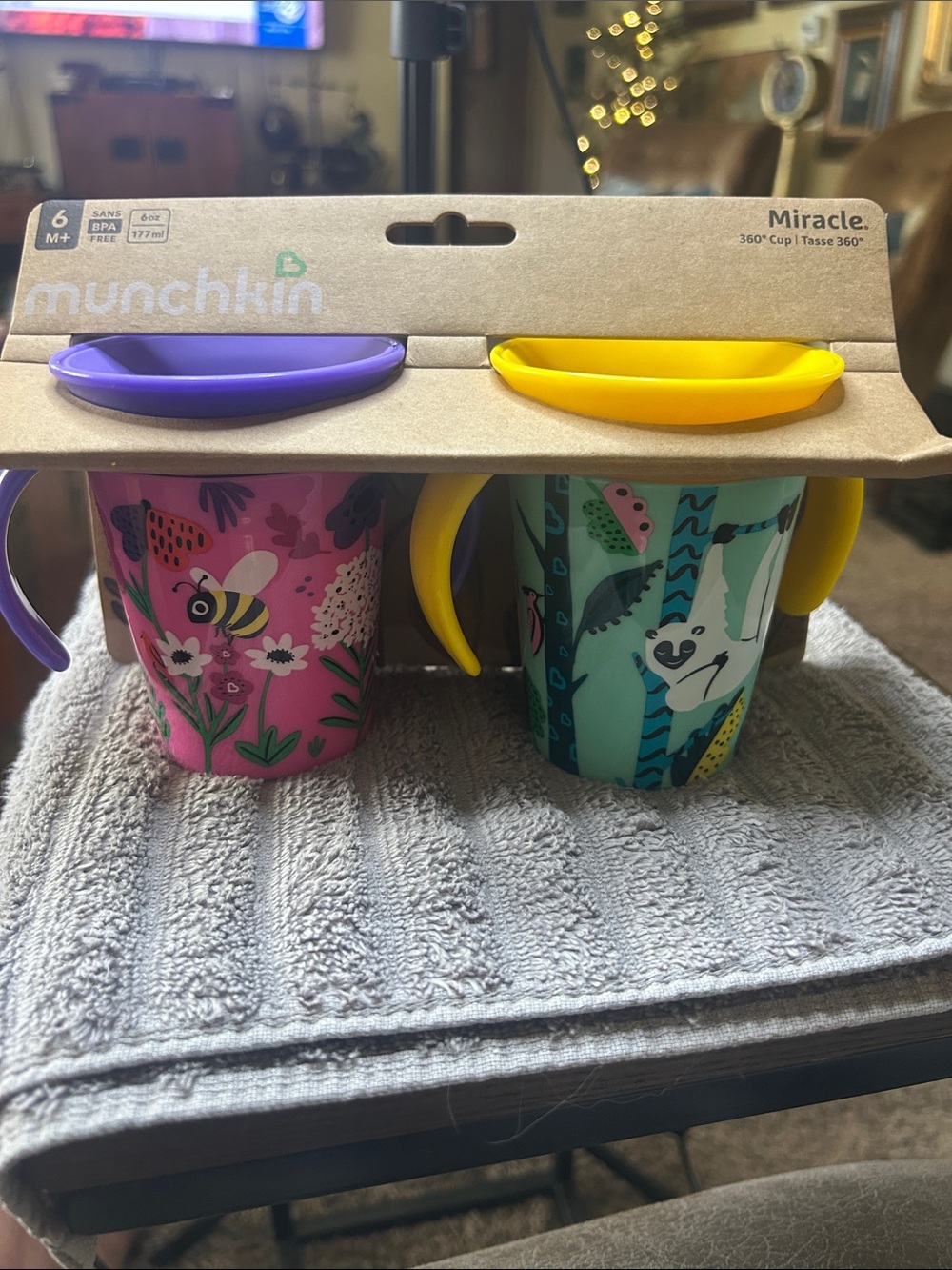 Munchkin Miracle 360° Kids Cup Duo - Pink Bee & Teal Koala